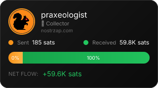 NostrZap stats badge