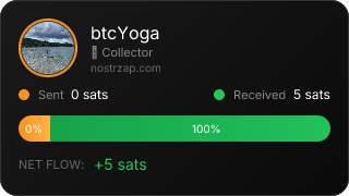 NostrZap stats badge