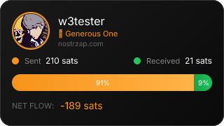 NostrZap Stats
