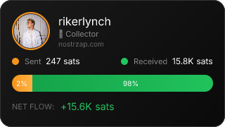 NostrZap stats badge