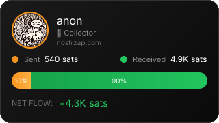 NostrZap stats badge