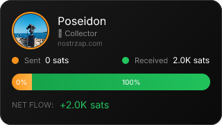 NostrZap stats badge