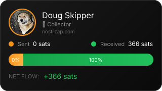 NostrZap stats badge