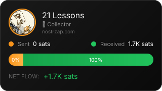 NostrZap stats badge