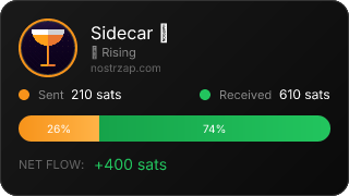 NostrZap stats badge