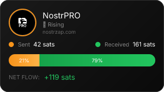 NostrZap Stats