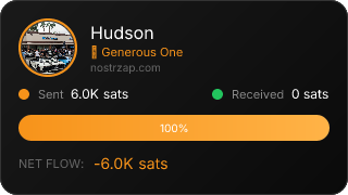 NostrZap stats badge