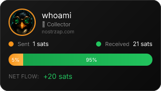 NostrZap stats badge