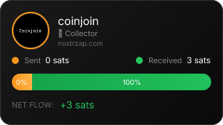 NostrZap stats badge
