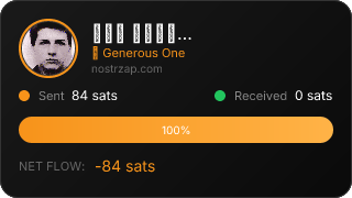 NostrZap stats badge