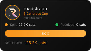 NostrZap stats badge
