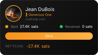 NostrZap Stats