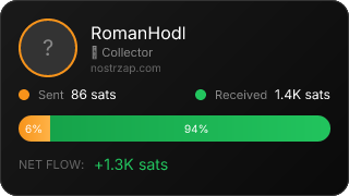 NostrZap stats badge
