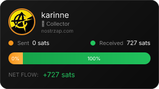 NostrZap stats badge