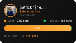 NostrZap Stats