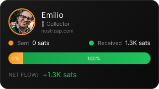 NostrZap stats badge