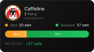 NostrZap Stats
