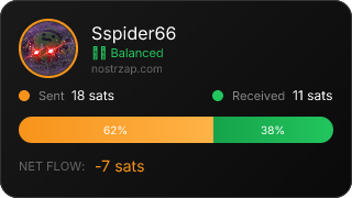 NostrZap stats badge