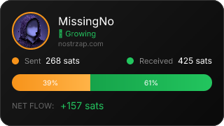 NostrZap stats badge