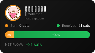 NostrZap stats badge