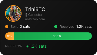 NostrZap stats badge