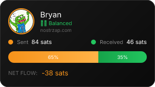 NostrZap stats badge