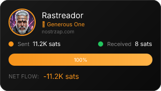 NostrZap stats badge