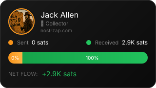 NostrZap stats badge