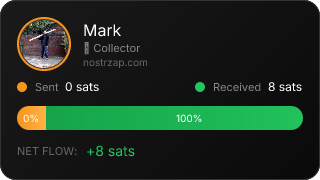 NostrZap stats badge