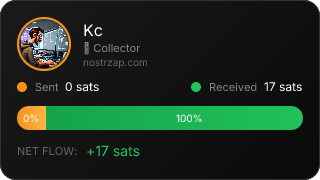 NostrZap stats badge