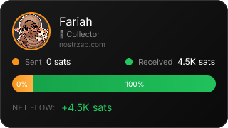 NostrZap stats badge