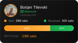 NostrZap stats badge