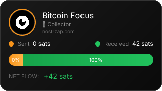 NostrZap stats badge