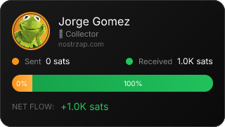 NostrZap stats badge