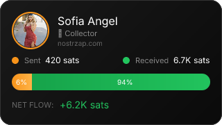 NostrZap stats badge