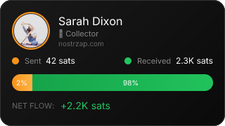 NostrZap stats badge