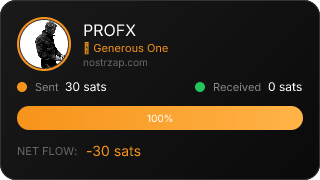 NostrZap stats badge