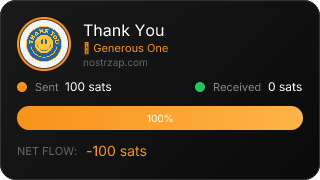 NostrZap stats badge