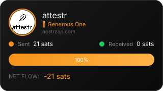 NostrZap Stats