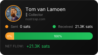 NostrZap stats badge