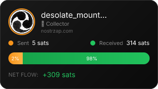 NostrZap stats badge