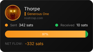 NostrZap stats badge