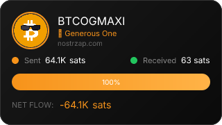 NostrZap stats badge