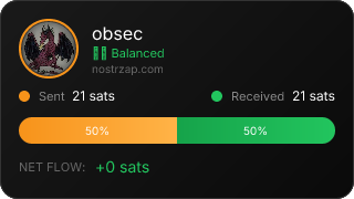 NostrZap stats badge