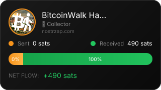 NostrZap stats badge