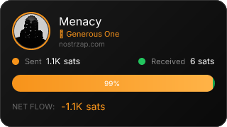 NostrZap stats badge