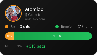 NostrZap stats badge