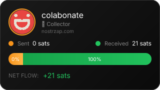 NostrZap stats badge