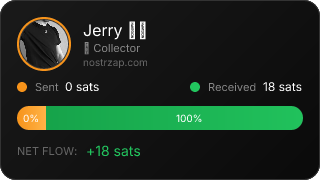 NostrZap stats badge