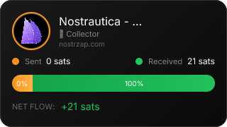 NostrZap stats badge